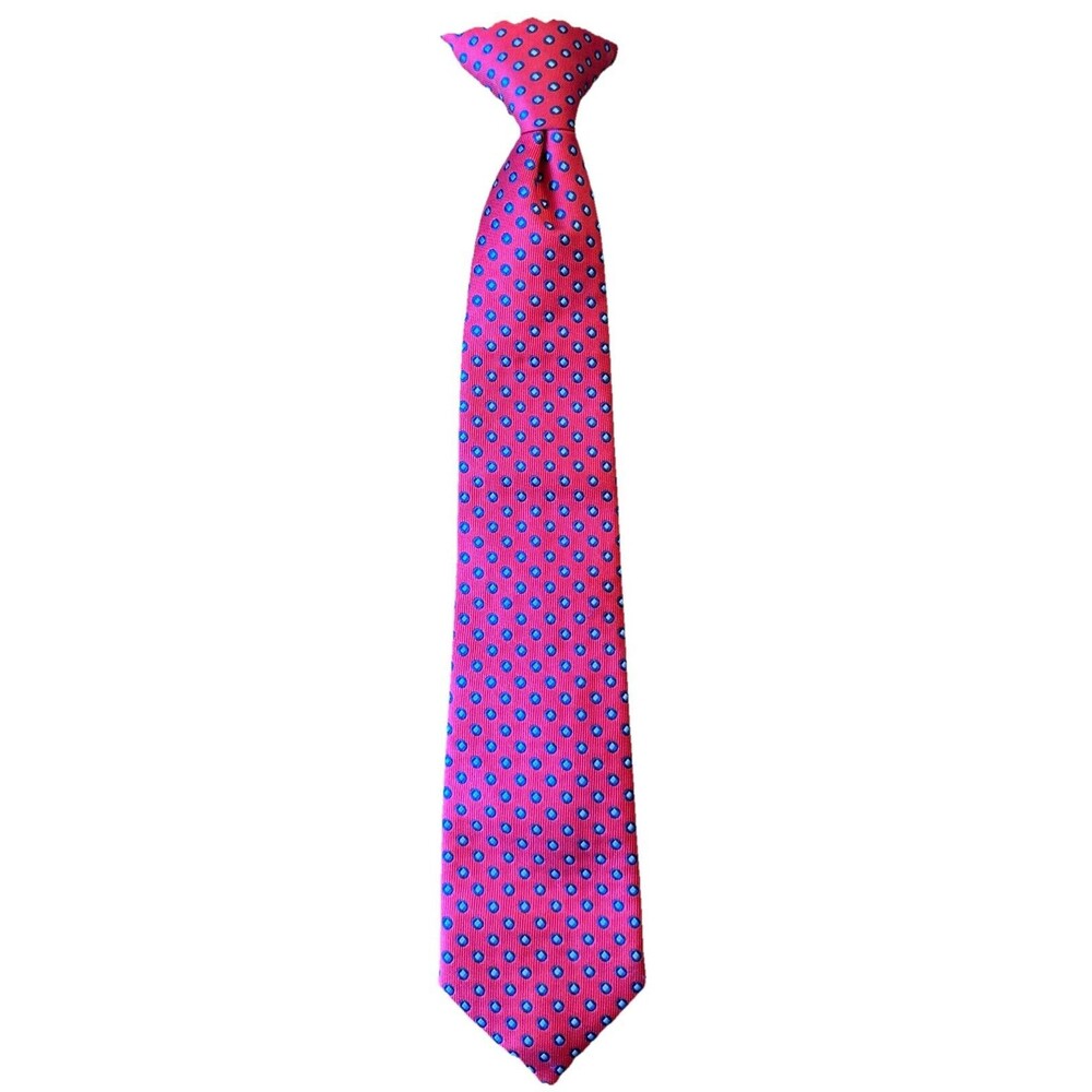 Ralph Lauren CHAPS Red Clip On Tie 14” Boys